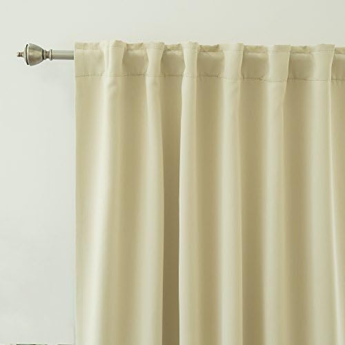 Home Fashion Premium Thermal Insulated Blackout Curtains - Back