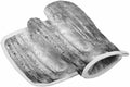 Quilted Cotton Terry Cloth Oven Mitt, Pot Holder Gray Forest Branch