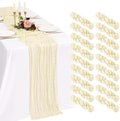 18 Pack Cheesecloth Table Runner 10FT Beige Table Runner Boho Gauze