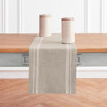 Solino Home 100% Pure Linen Table Runner, 14 x 144 in, White, French
