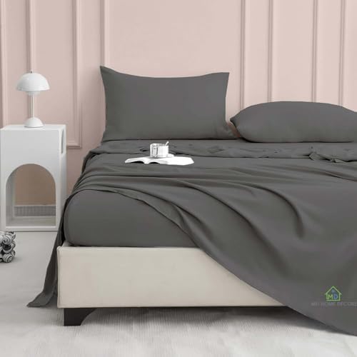 King Sheet Set, 4 Piece, 100% Egyptian Cotton, High Thread Count, Deep