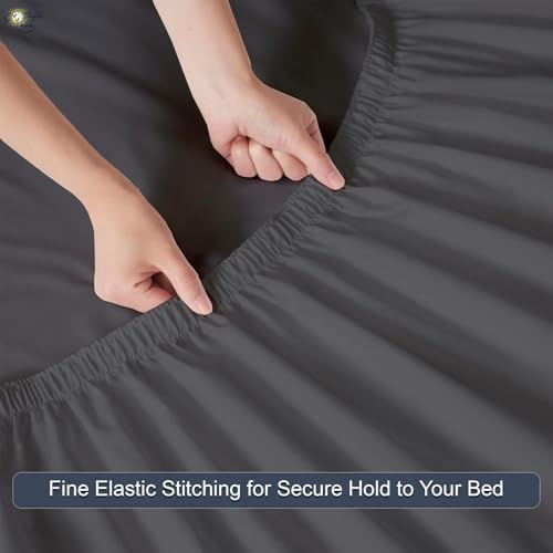 Cottington Lane 4 Piece King Size Sheet Set 78 x 80, Luxury Hotel