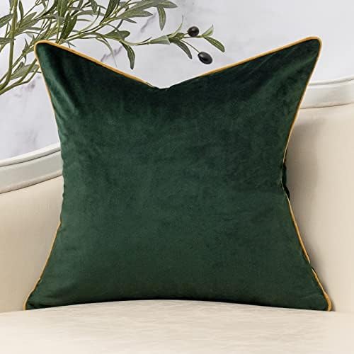 Yangest Green Twigs Throw Pillow Cover Branches Velvet Cushion Case