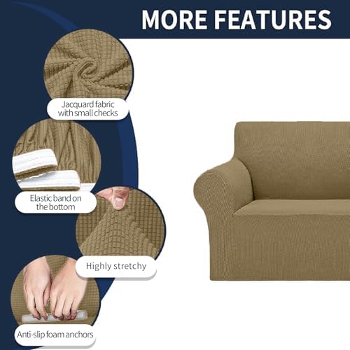 Cupuamon 2026 New Stretch Sofa Slipcovers Couch Cover for 3 Cushion