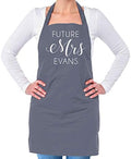 Future Mrs Evans - Unisex Adult Kitchen / BBQ Apron - Dark Grey - One