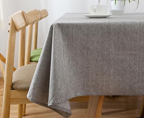Linen Square Tablecloth 35x35 Inch Solid Color Dining Table Cover for