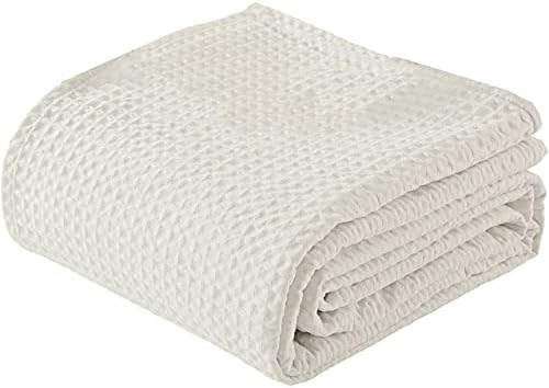 Queen Size Waffle Blankets - 100% Cotton Blankets for Queen Size Bed