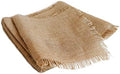12" x 108" Fringed Edge No-Fray Burlap Runner ~ Table Runner with