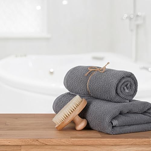 Peryiter 48 Pcs Bath Towel Set, Cotton Bulk for Bathroom, Classic