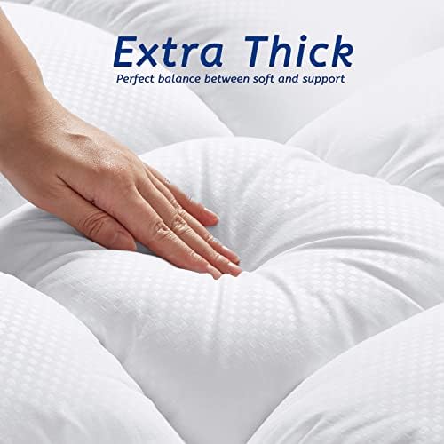 Queen Size Mattress Topper for Back Pain, Cooling Extra Thick Mattress