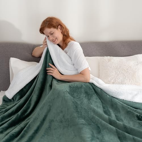 Berkshire Blanket-Sherpa Fleece Blanket, Warm and Soft Loftmink