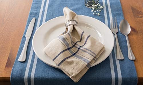DII French Stripe Tabletop Collection Farmhouse Style Dining Table