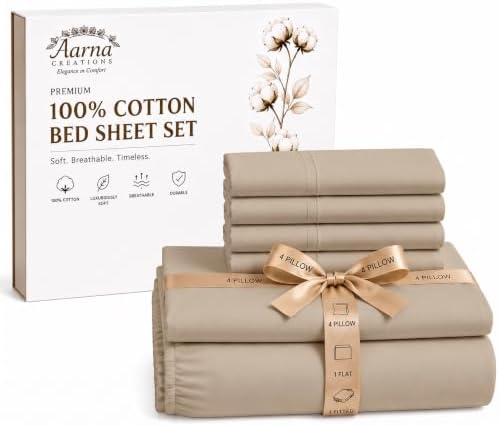 Full XL Sheet Set 1000 Thread Count 100% Cotton, 6 Piece Hotel Bedding