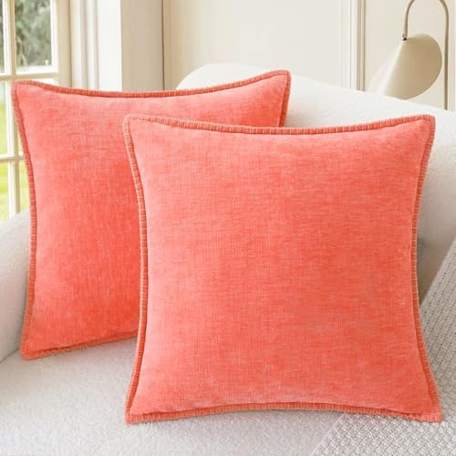 CaliTime Decorative Couch Throw Pillow Covers 20 X 20 Inches Living