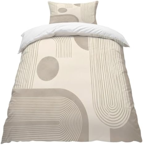Boho Geometric Duvet Cover Queen Size,Quilt Cover 90"x90" with Zipper