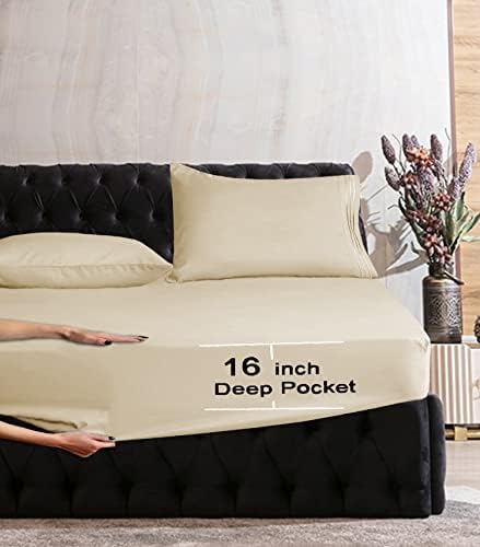 Mocassi Full Sheet Set - Luxury Hotel 1800 Premier Bedding Sheets &