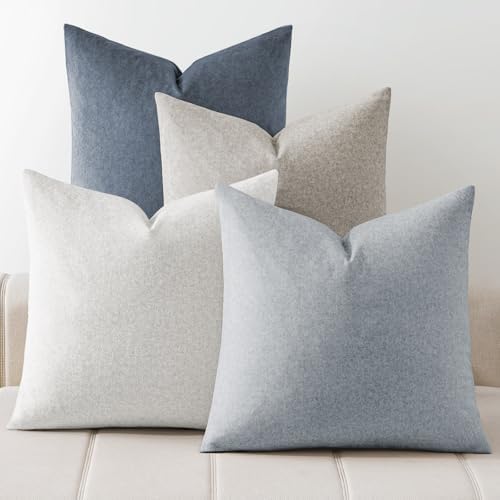 a moment Pack of 4 Couch Pillow Covers,Outdoor Waterproof Cushion