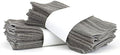 BC Bare Cotton Eco Cotton Washcloths - Cam Border - Gray - Set of 24