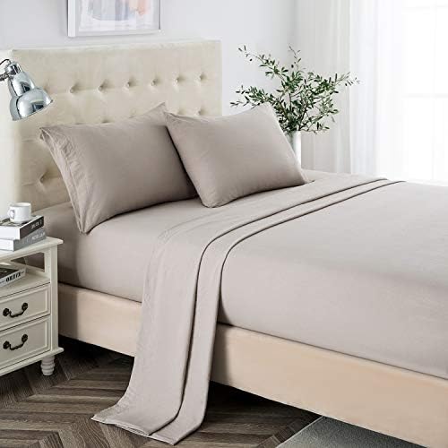 Lanest Housing Full Sheet Set, 2400 Thread Count Soft Deep Pocket