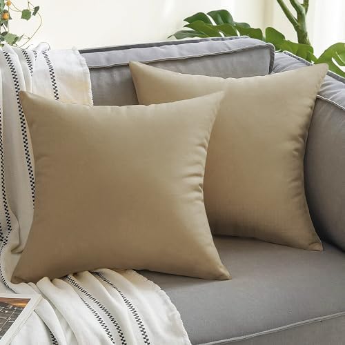 VAKADO Outdoor Waterproof Throw Pillow Covers 18X18 Set of 2