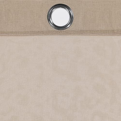 ECLIPSE Ines Printed Ombre Textured Light Filtering Grommet Window