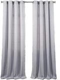 Set of 2 Gramerly Textured Curtain Panels with Grommet Top