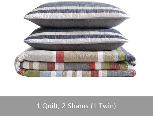 Eddie Bauer - Queen Size Quilt Set with Shams, Lightweight Bedding