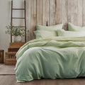 Tache Solid Green Duvet Cover - 3 Piece Super Soft Breathable Light