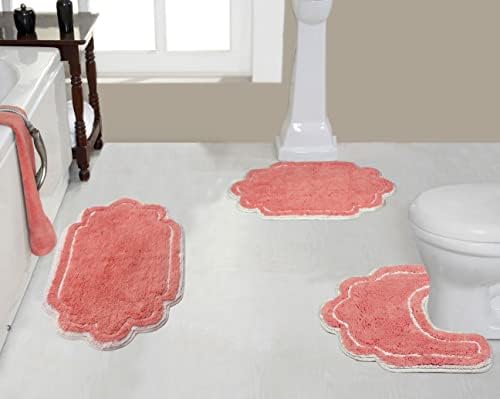 Home Weavers Allure Collection 100% Cotton Tufted Bathroom Rug, Soft