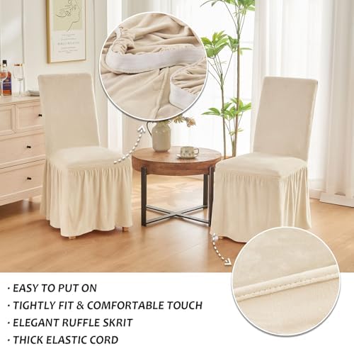 NICEEC Chair Covers for Dining Chairs Dining Room Chair Covers with