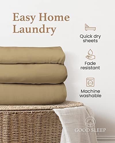 100% Egyptian Cotton Queen Fitted Sheets, 1000 Thread Count - Taupe