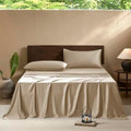 EVERLY Full Sheets Set,Luxuriously 400 Thread Count Organic Viscose