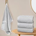 VOOVA & MOVAS Waffle Bathroom Hand Towels 4PC 20"x30", 100% Cotton