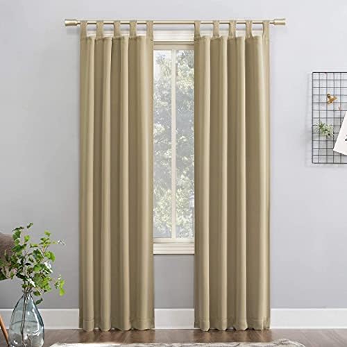 Living Room Polyester Blend Curtains Home Decorative Tab Top Curtains