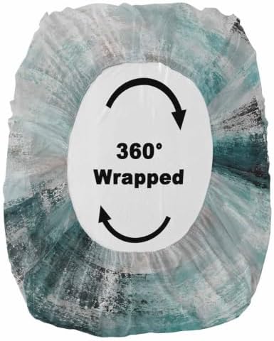 Queen Fitted Sheet Deep Pocket, Cyan Gray Graffiti Texture Soft