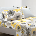 Lush Decor Leah Soft Floral Sheet Set, 6 Piece Set, Queen, Yellow &