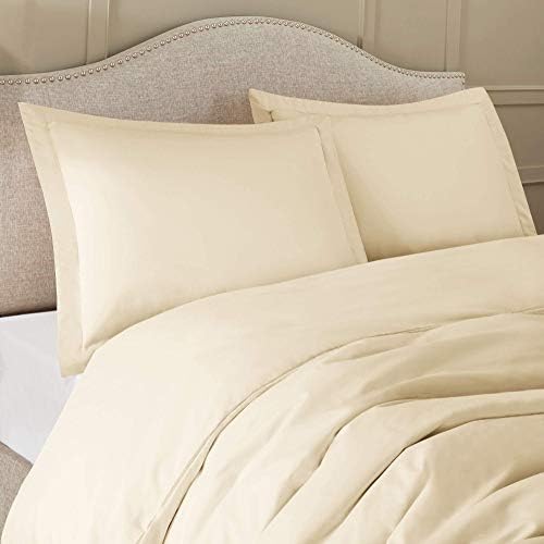 1 Piece Premium Duvet Cover Set with Zipper & Corner Ties 100%