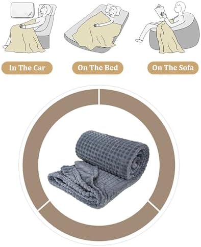 Flannel Fleece Throw Blanket,Super Cozy Warm Decorative