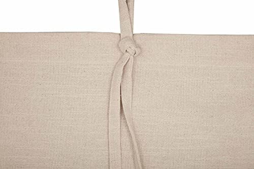 Piper Classics Market Place Natural Tie Top Panel Curtains, Set of 2