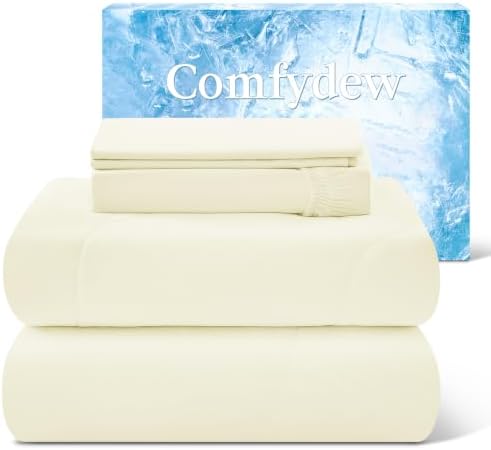 Cooling Comforter Queen Size Set 4 Pieces, Summer Blanket with