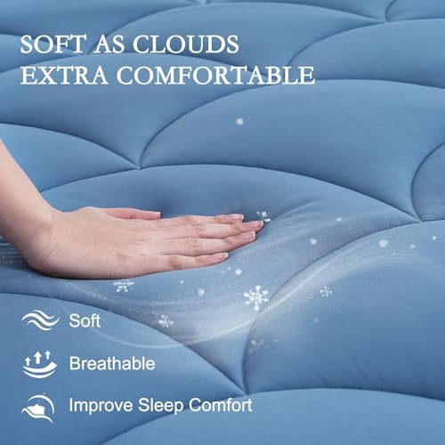 YOUR MOON Queen Size Cooling Mattress Pad, Cool Mattress Topper for