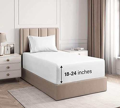 Queen Sheet Set - Extra Deep Pocket Queen Sheet Set - 500TC Bedding