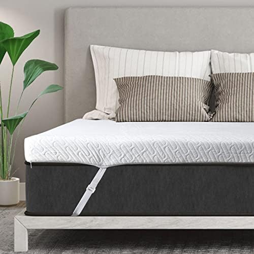 VALUXE 4 Inch Gel Memory Foam Mattress Topper Queen Size High Density