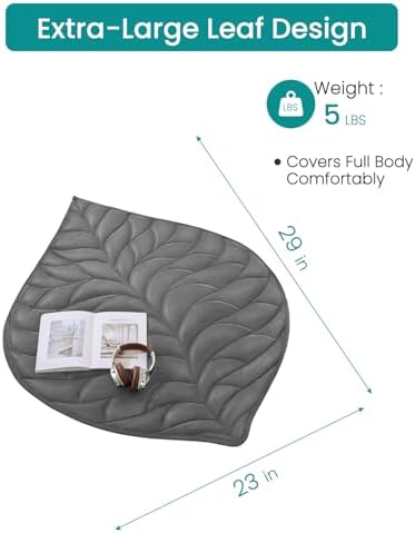 Weighted Lap Blanket 5 lbs 23"×29", Luxury Soft Small Weighted Lap Pad