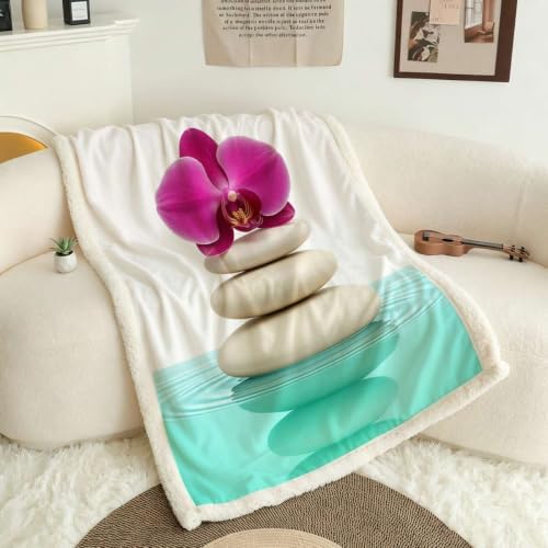 Minimalist Balance Double-Layer Reversible Sherpa Blanket 60”x 80”