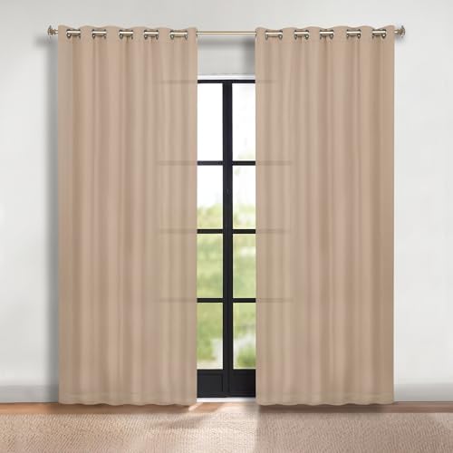 SUPERIOR Semi Blackout Curtains - Solid Color - 70" x 120" - Grommet