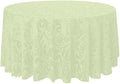 Ultimate Textile 90-Inch Round Damask Tablecloth, Ivory, 5 Pack