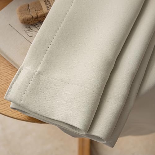 ENJOYBRIDAL Cream 84 Inch Curtains for Living Room Boho Drapes Room