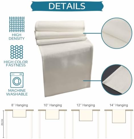Solid Begin Table Runner and Placemats Set of 4 Classic Minimalist