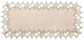 Phantomon Neutral Linen Table Runner 36 Inches Beige Embroidered
